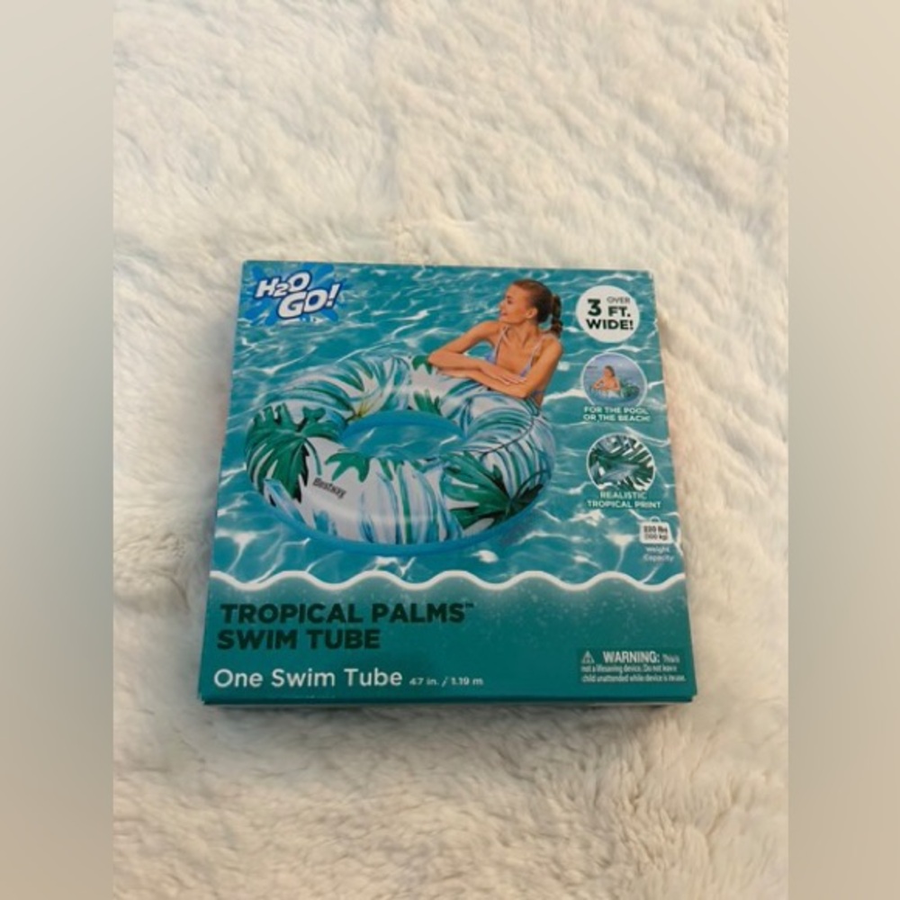 Brand New H2O GO! Tropical Palms Swim Tube